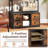 8-tier Bookshelf 79'' Freestanding Bookcase w/ 4 Fabric Drawers & Storage