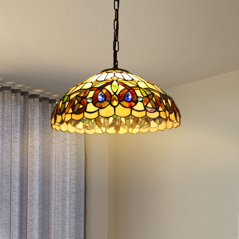 2-Light Tiffany Style Pendant Light