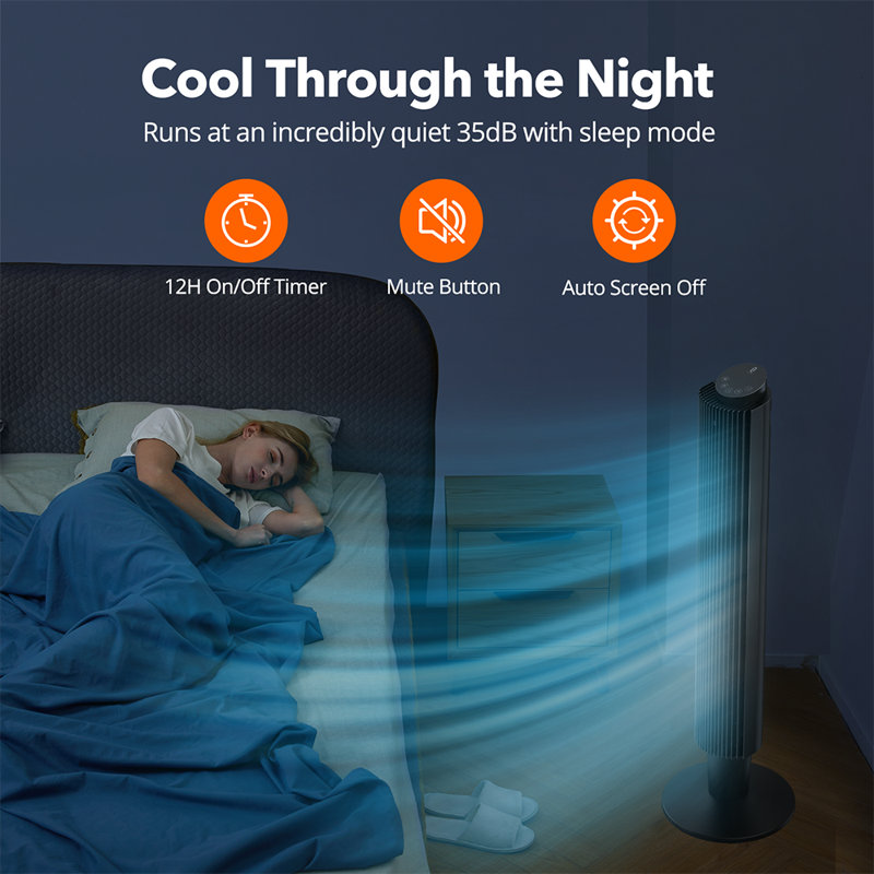 Taotronics 34.5'' Oscillating Tower Fan Fan