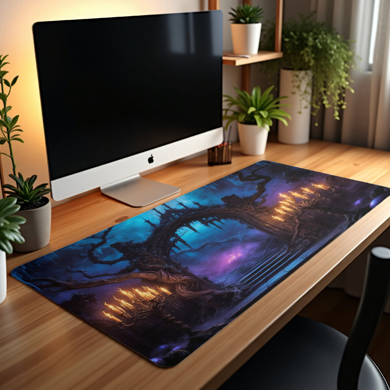 Polyester Desk Pad, 14.4x12.1