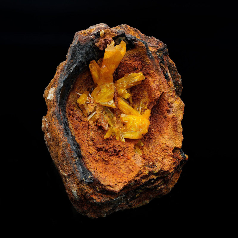 Legrandite on Limonite Matrix