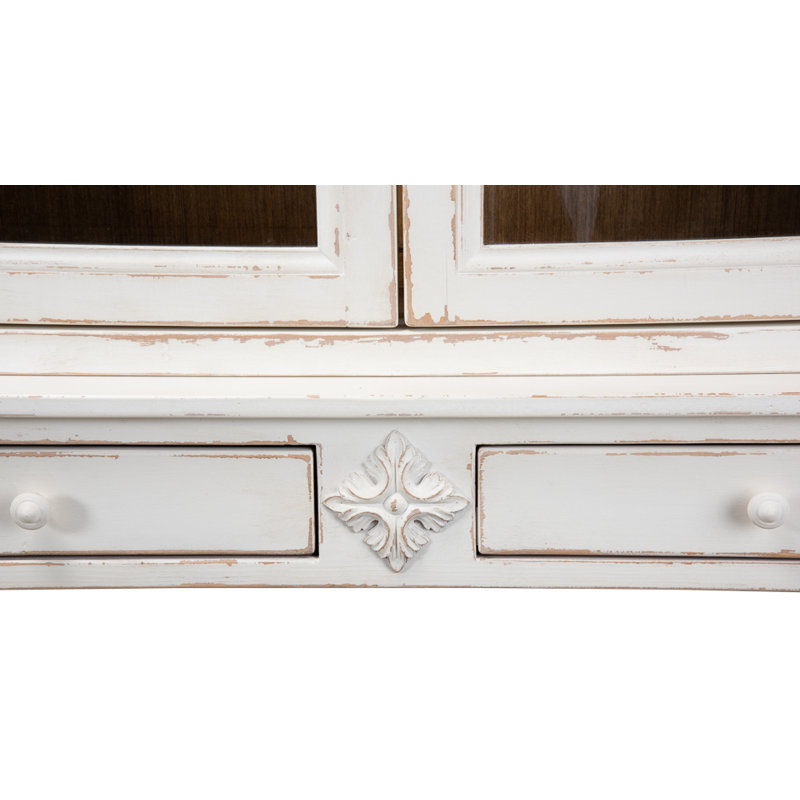 Wilkesville Solid Wood China Cabinet, White