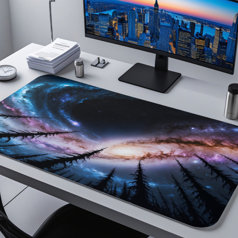 Polyester Desk Pad, 14.4x12.1