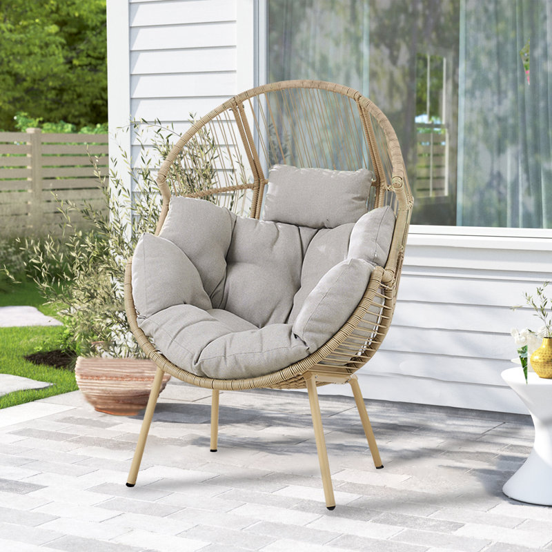 Hamac avec coussin Azuredee, Beige, Beige