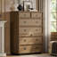 Commode 6 tiroirs avec tablette coulissante Farmhouse