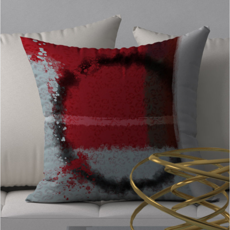 Housse de coussin décorative carrée dynamique, 24 po x 24 po