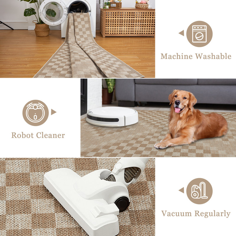 Area Rug Washable Rugs Area Rugs for Living Room Modern Non Slip Area Rug for Bedroom Farmhouse Stain Resistant Carpet for Office Dining Room Classroom