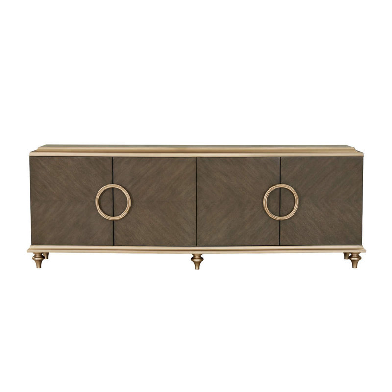 Console avec poignées surdimensionnées en bois Johnston