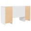 Vidaxl Desk White 140X49x76 Cm Engineered Wood