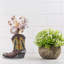 Mini-vase de cowboy en résine rustique Western