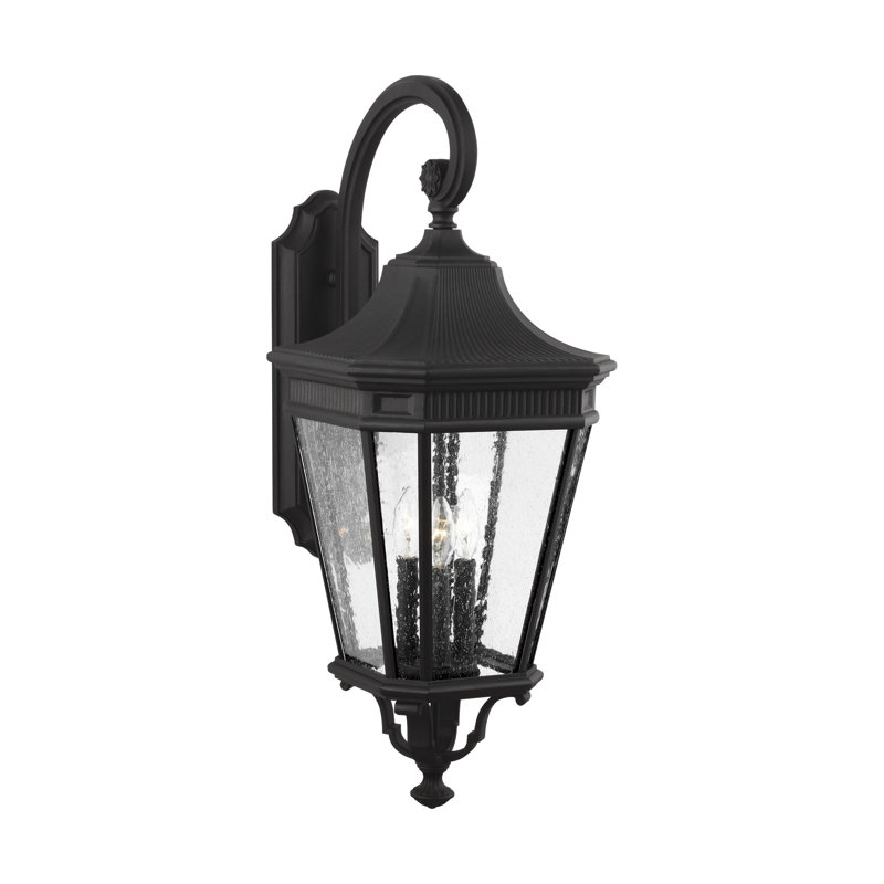 Cotswold Lane Large Lantern from Generation Lighting , 30" H x 12" W x 12" D, Black