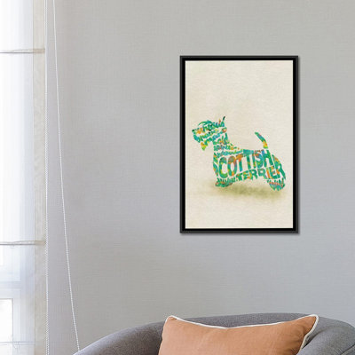 «Scottish Terrier» par Ayse Deniz Akerman - reproduction sur toile tendue sur châssis