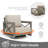 Marindo 5 Person Aluminum Patio Conversation Set With Swivel Lounge Chairs, Ottomans And Sunbrella® Cushions