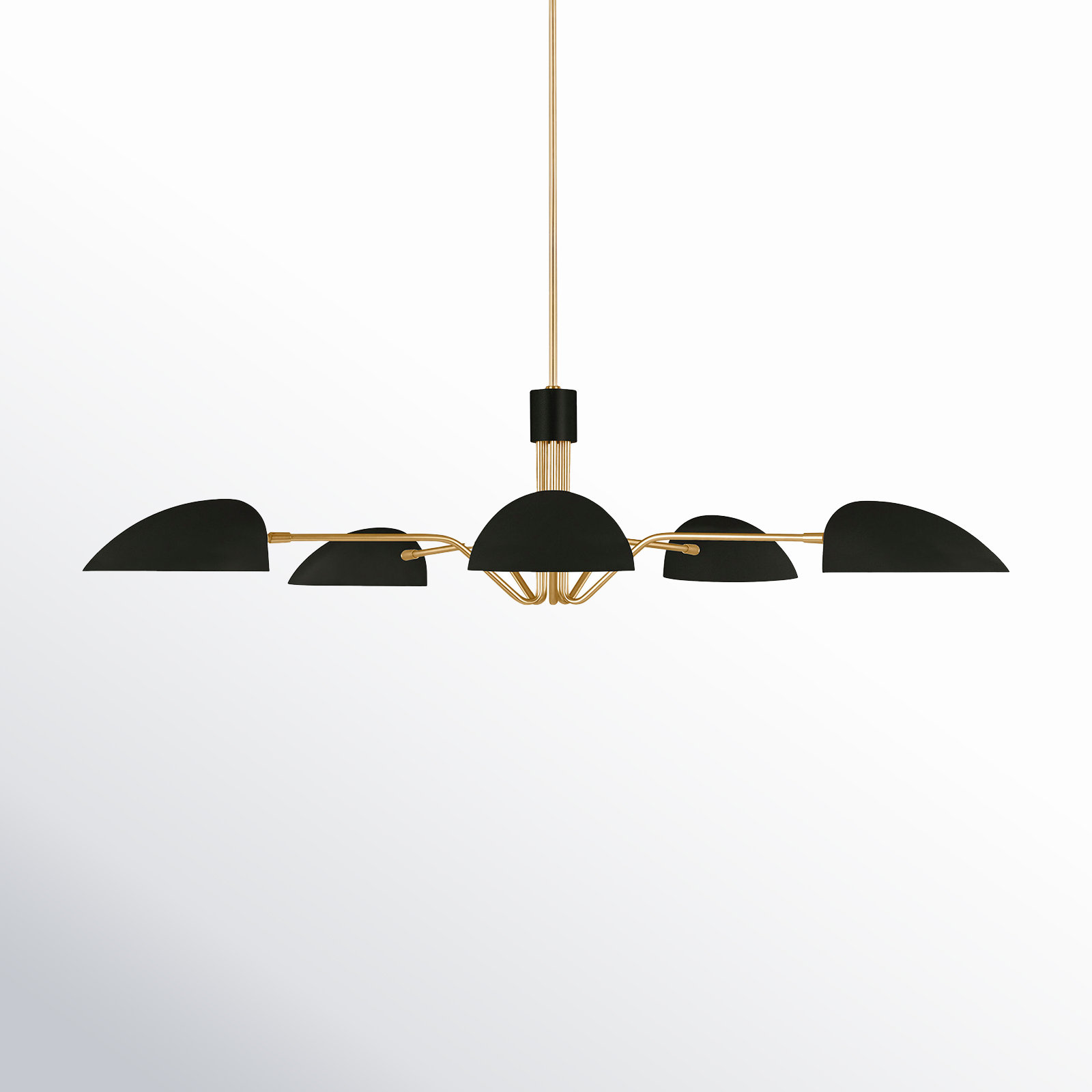 Adarna 5-Light Chandelier, Midnight Black