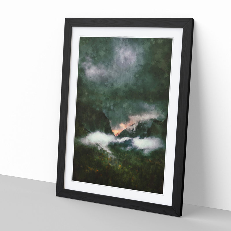 Yosemite National Park Vol.4 - Picture Frame Graphic Art, Black Framed, 65cm H x 48cm W x 2cm D