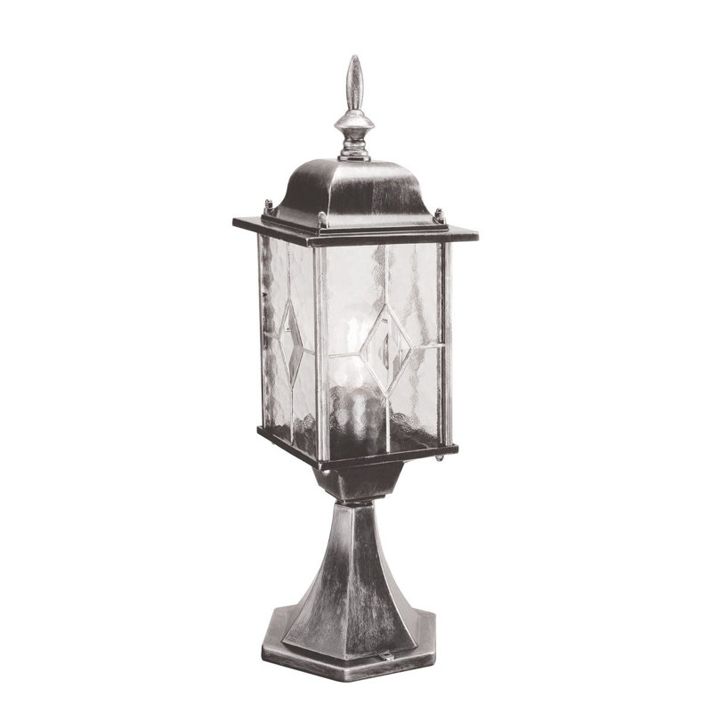 Temples Black Metal Pier Mount Light