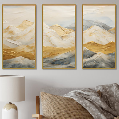 «Alpine Mountain Harmony I - Landscape Mountains», ensemble de reproduction d'art mural