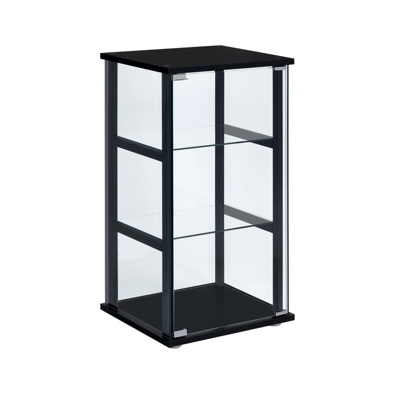 Vitrine Baizen à 3 tablettes en noir