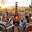 Foyer d'extérieur en acier 70 po avec support à bûches Chiminea