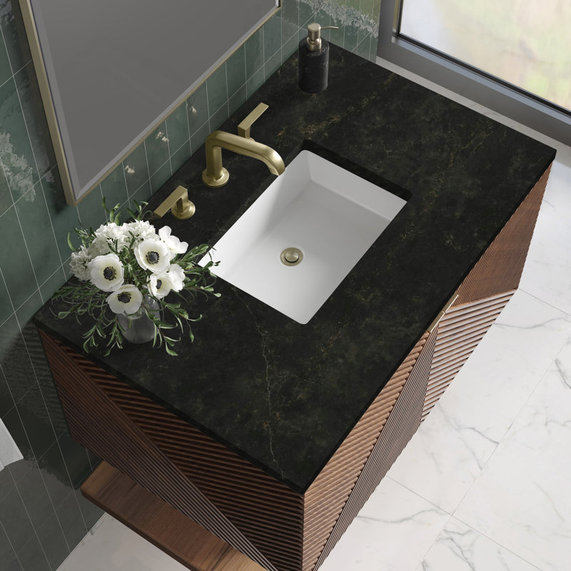 Marcello 36'' W Single Vanity, 36", Phantome Eclos, 8" Widespread