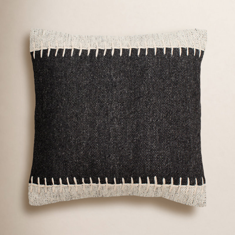 Nolea Square Pillow Cover and Insert, Polyester/Polyfill