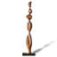 Objet décoratif en bois massif brun et noir