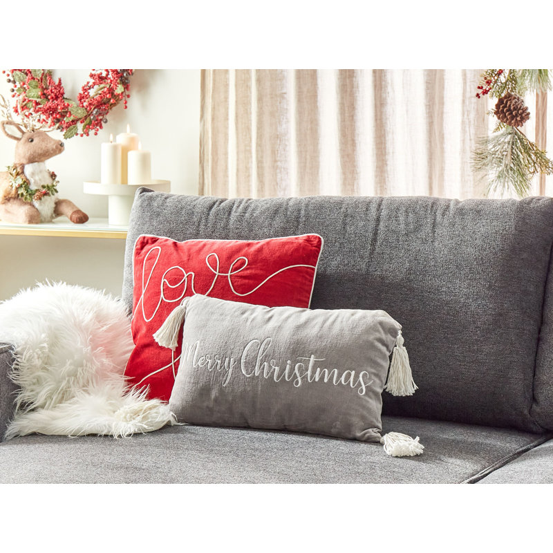LITHOPS Rectangular Lumbar Cushion, Grey