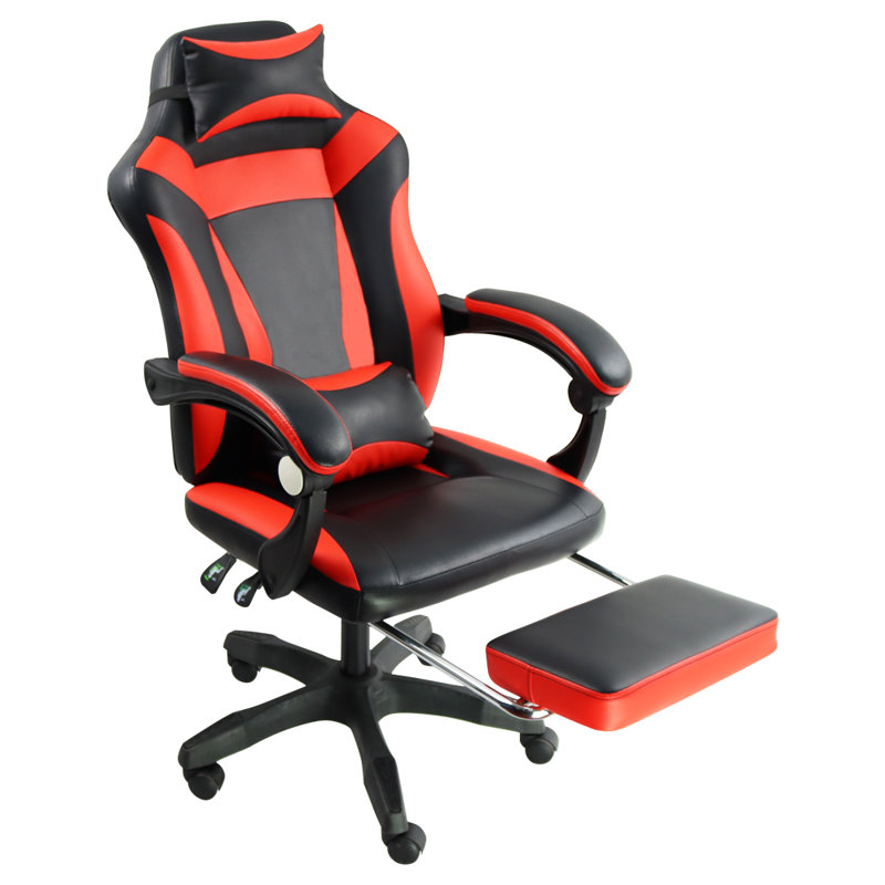 Fauteuil de jeu ergonomique pour ordinateur E-Sport et chaise de jeu de course, Rouge