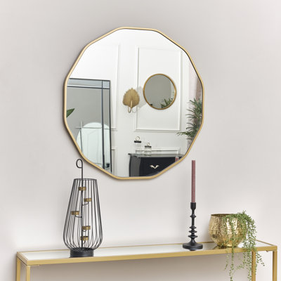 Abbielouise Metal Flat Wall Mirror