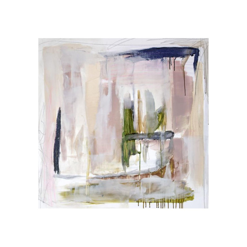 «Lavender Spring II» par Mia Malcolm Studio - reproduction d'art, H 24 po x l 24 po x P 1,5 po, Image au pinceau gel