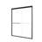 56"-60"W x 72"H Semi-Frameless Double Sliding Shower Door with Tempered Glass-113915792