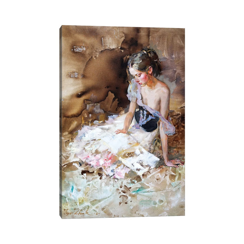 Reproduction d'art sur toile tendue, "The tale 2" par Ihor Zhuk, H 12 po x l 8 po x P 0,75 po