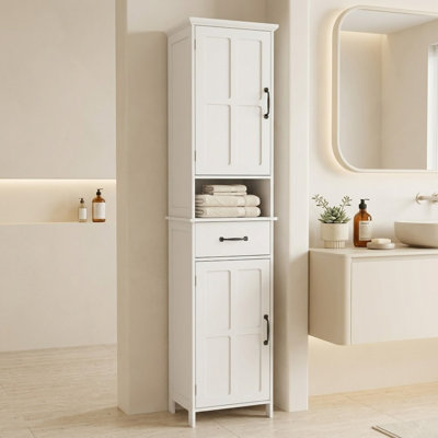 Jauregui Freestanding Linen Cabinet