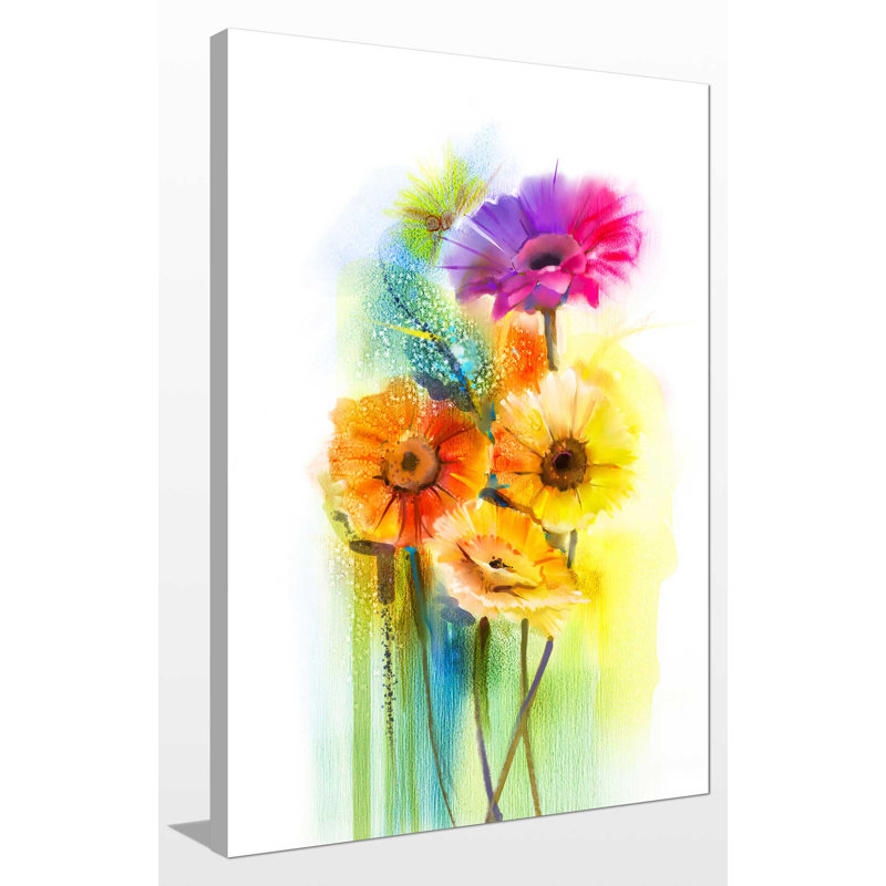 Nothing But Flowers - Wrapped Canvas Painting, 45cm H x 30cm W x 3.8cm D