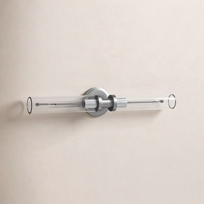 Katya 2 Light Transparent Dimmable Bath Bar