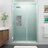 Belmore GS 65" W x 72" H Hinged Frameless Shower Door-105833218-105833219