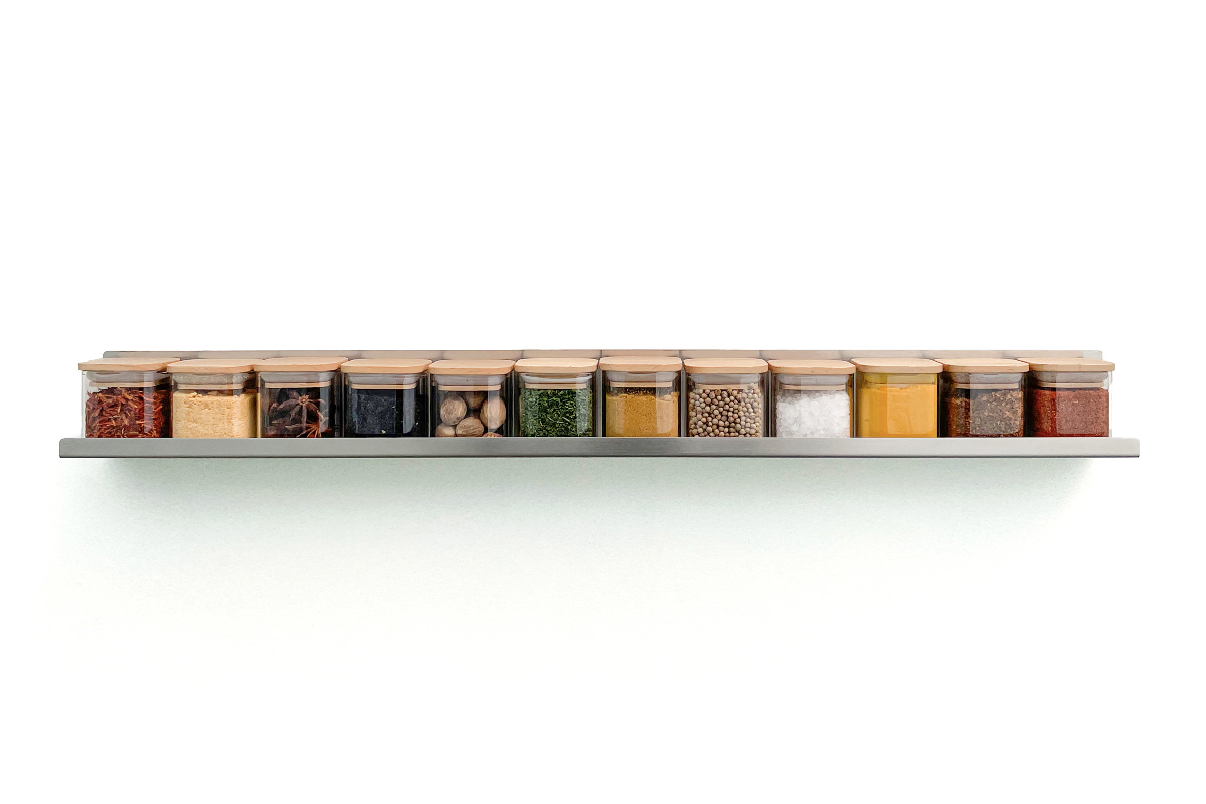 Kamenstein Kamenstein Bamboo Inspirations Spice Rack with Leaf Labels,  16-Cube, Wayfair
