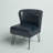 Euclid Faux Leather Chair With Metal Base-1978972587
