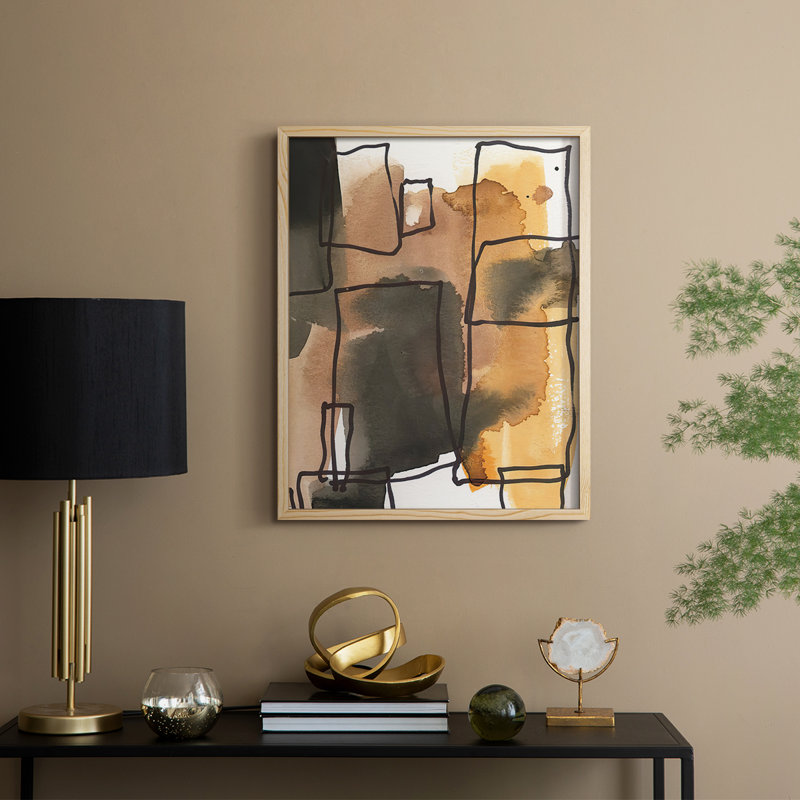 «Retro Vibe I», reproduction encadrée - bois massif, H 11 po x l 9 po