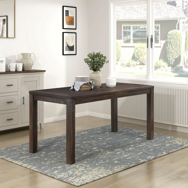 Table de salle à manger brun foncé