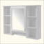 Armoire de toilette 3 en 1, armoire à pharmacie murale avec tablette réglable et porte à fermeture en douceur, miroir haute définition avec rangement pour meuble-lavabo de salle de bain-1609107770