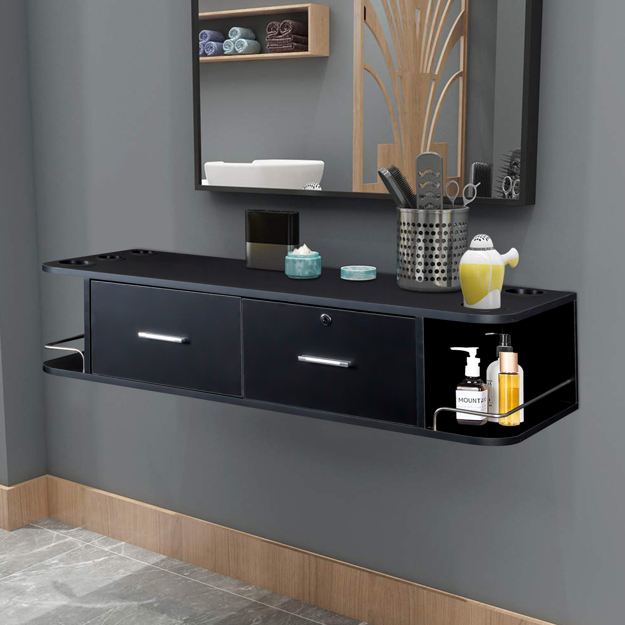 Wayfair Basics® Bevers Bathroom Countertop Hair Care Storage Organizer Bin  & Reviews