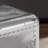 22“W Vintage Industrial Aluminum Nightstand