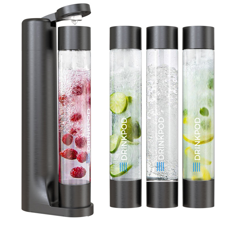 Drinkpod LLC Fizzpod Soda Maker, Black