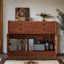 Buffet rétro en bois massif avec rangement multiple