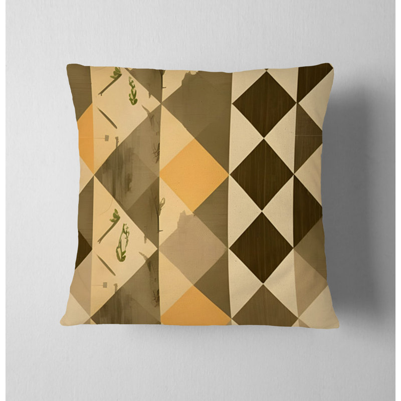 Coussin décoratif, H 16 po x l 16 po, Polyester
