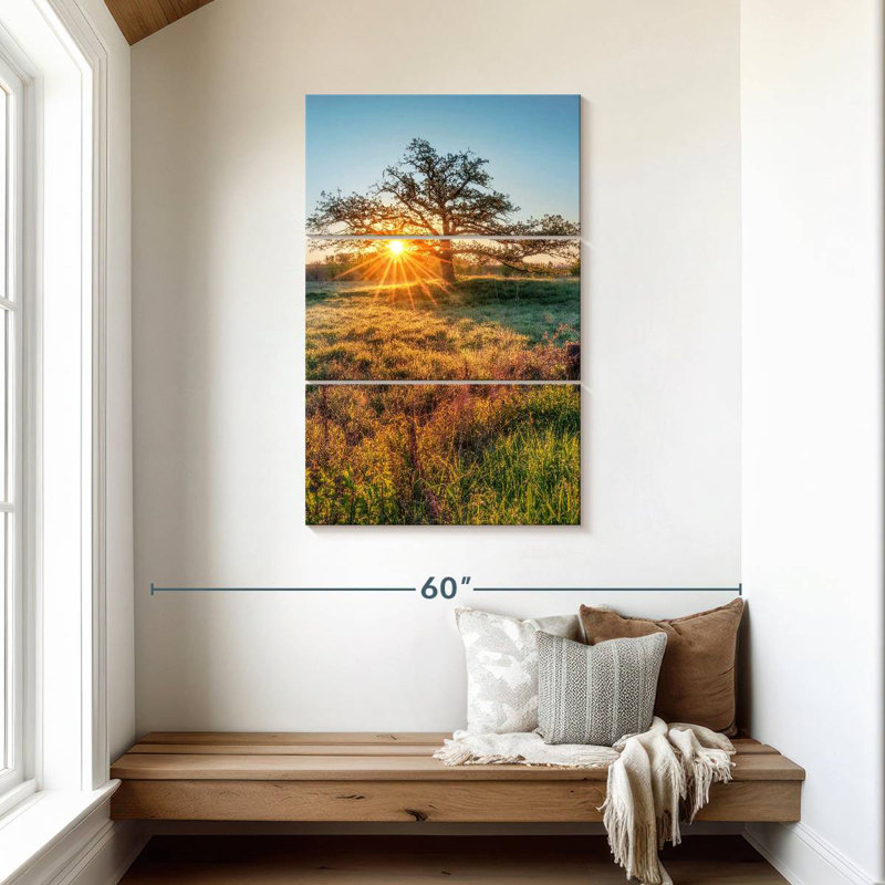 Harnek Oak Tree Sunrise, H 45 po x l 28 po
