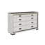 Commode blanche et noire