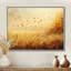 Autumn Windy Prairie Leaves II - feuilles, art mural-359982952-359982957-466782657