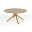 Cross Round Solid Oak Dining Table